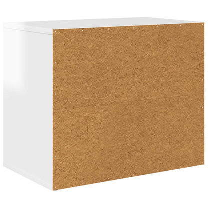 Cat House Gloss White 51 x 30 x 42.5 cm Engineered Wood