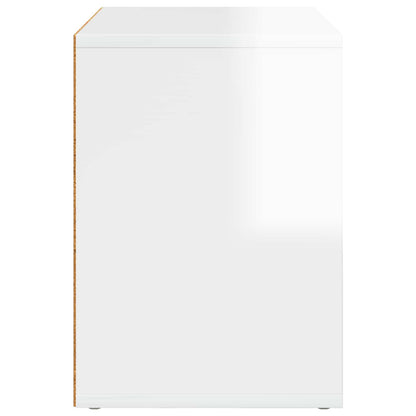 Cat House Gloss White 51 x 30 x 42.5 cm Engineered Wood