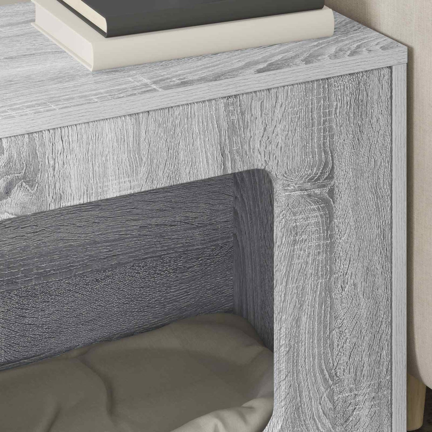 Cat House Grey Sonoma 51 x 30 x 42.5 cm Engineered Wood
