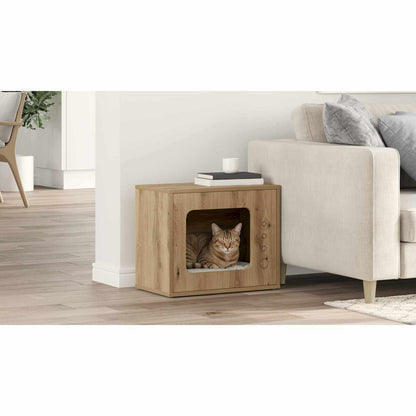 Cat House Artisian Oak 51 x 30 x 42.5 cm Engineered Wood