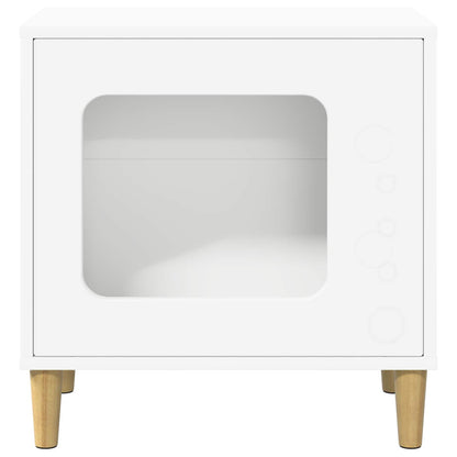 Cat House White 51 x 30 x 52 cm Engineered Wood