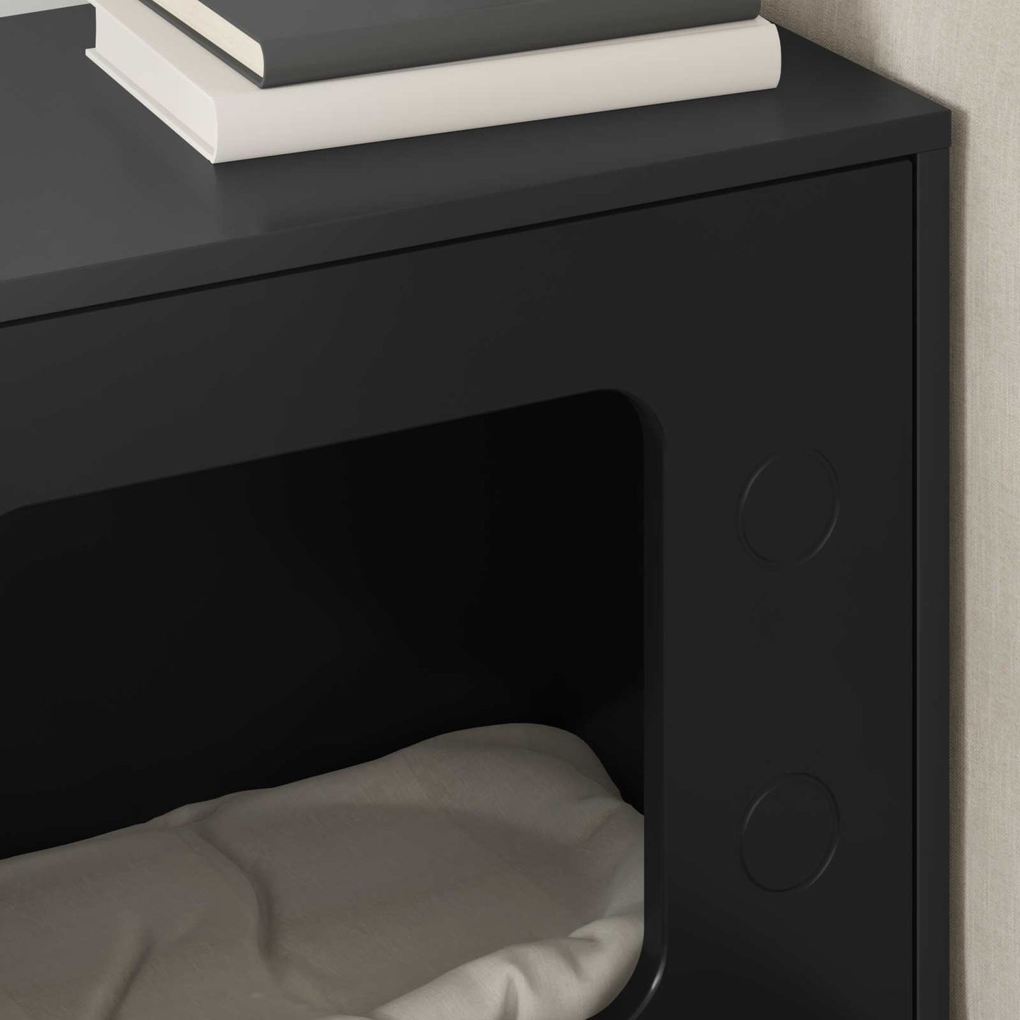 Cat House Black 51 x 30 x 52 cm Engineered Wood