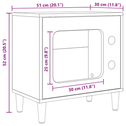Cat House Black 51 x 30 x 52 cm Engineered Wood