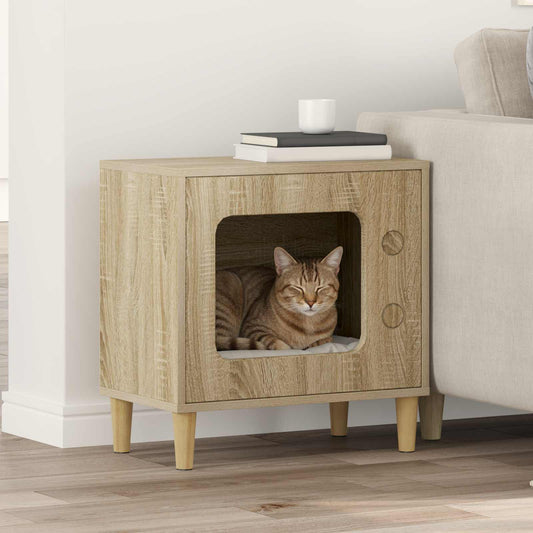 Cat House Sonoma 51 x 30 x 52 cm Engineered Wood