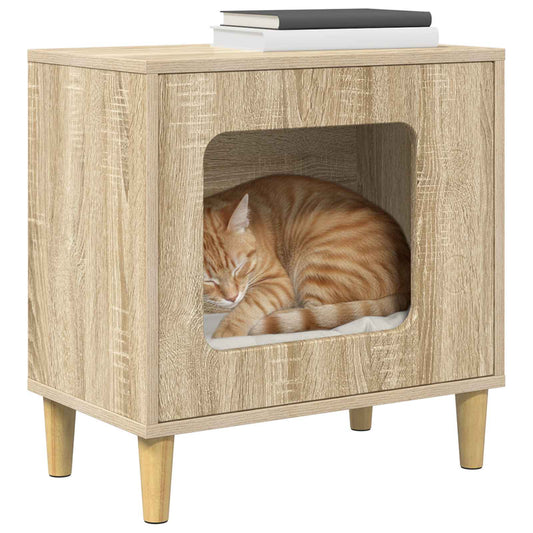 Cat House Sonoma 51 x 30 x 52 cm Engineered Wood