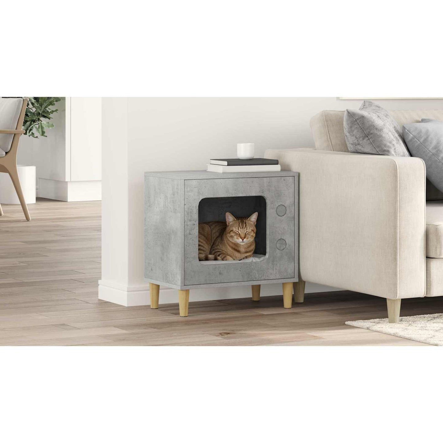 Cat House Concerte 51 x 30 x 52 cm Engineered Wood