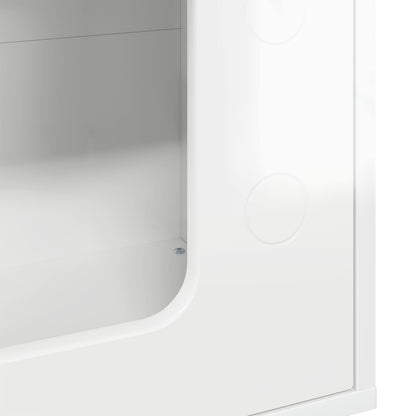 Cat House Gloss White 51 x 30 x 52 cm Engineered Wood