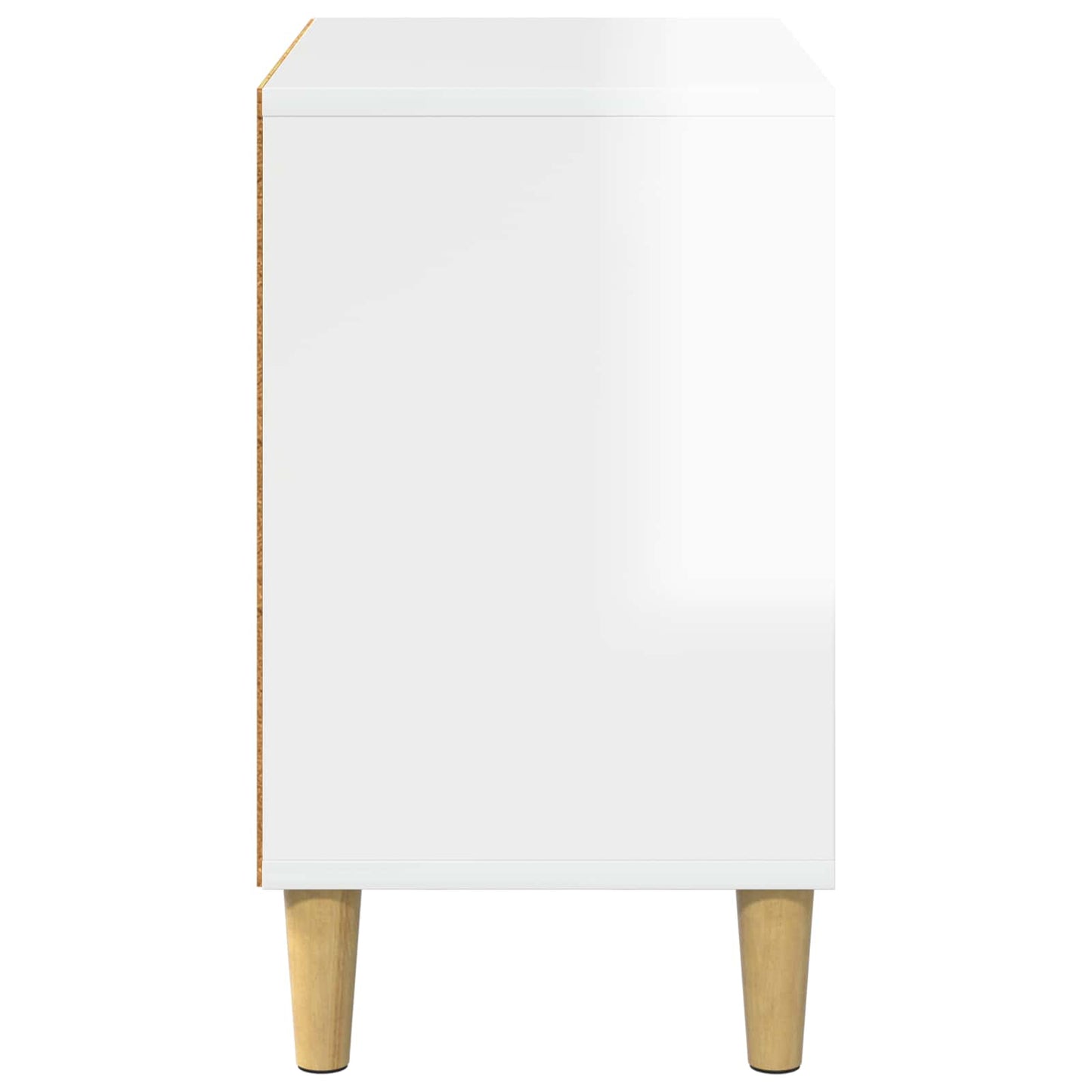 Cat House Gloss White 51 x 30 x 52 cm Engineered Wood