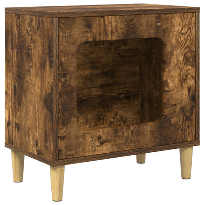 Cat House Smoked Oak 51 x 30 x 52 cm Engineered Wood