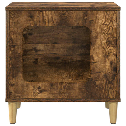 Cat House Smoked Oak 51 x 30 x 52 cm Engineered Wood