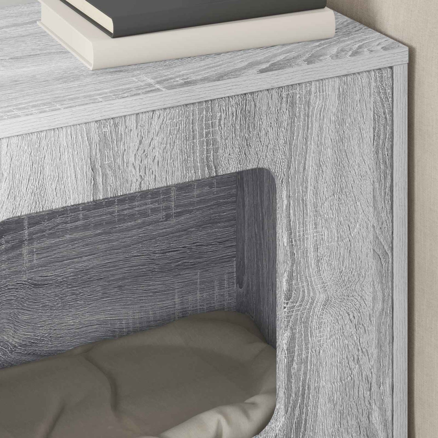 Cat House Grey Sonoma 51 x 30 x 52 cm Engineered Wood