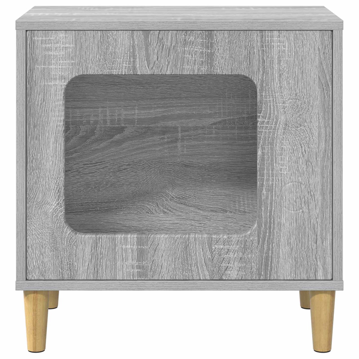 Cat House Grey Sonoma 51 x 30 x 52 cm Engineered Wood