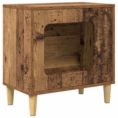 Cat House Old Wood 51 x 30 x 52 cm Engineered Wood