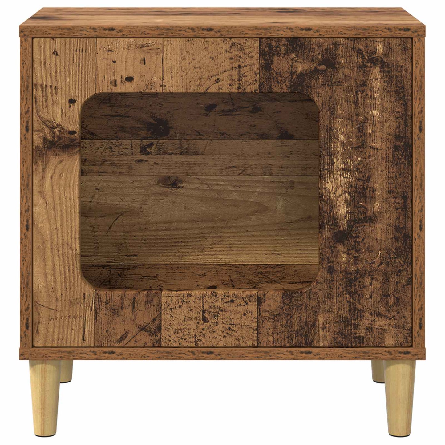 Cat House Old Wood 51 x 30 x 52 cm Engineered Wood