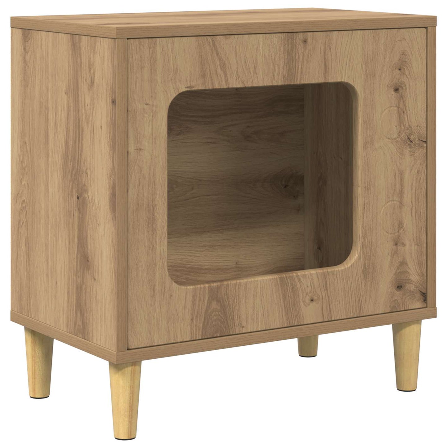 Cat House Artisian Oak 51 x 30 x 52 cm Engineered Wood