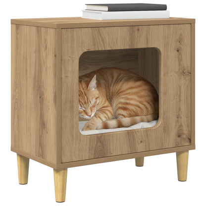 Cat House Artisian Oak 51 x 30 x 52 cm Engineered Wood