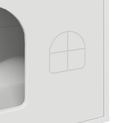 Cat House White 51 x 30 x 52 cm Engineered Wood