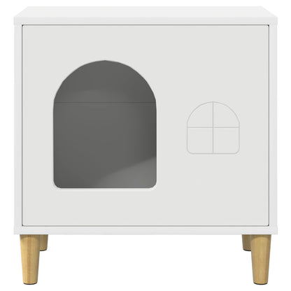 Cat House White 51 x 30 x 52 cm Engineered Wood