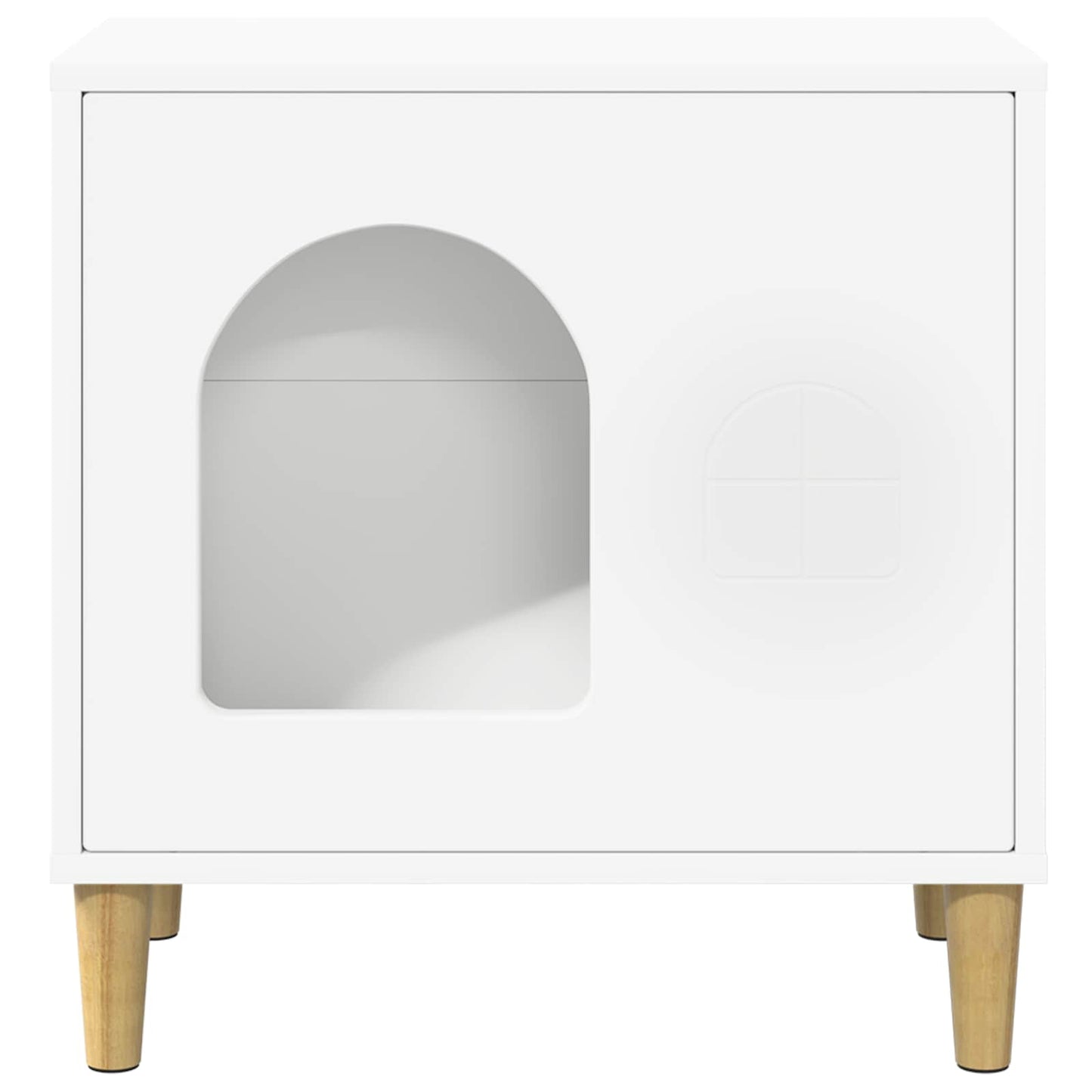 Cat House White 51 x 30 x 52 cm Engineered Wood