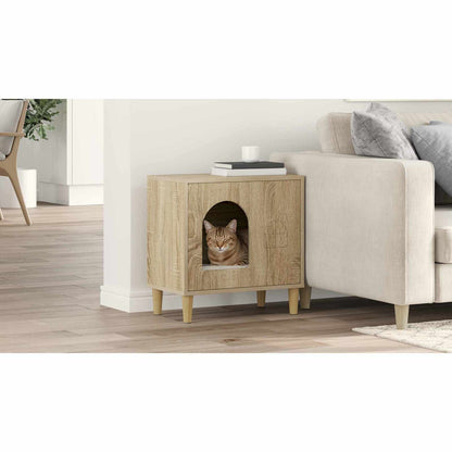 Cat House Sonoma 51 x 30 x 52 cm Engineered Wood