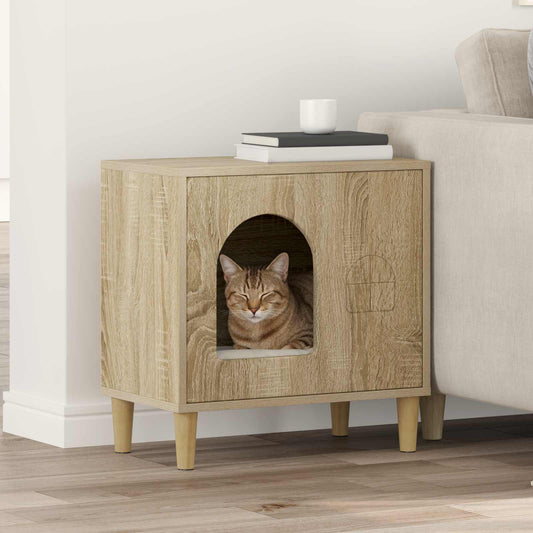 Cat House Sonoma 51 x 30 x 52 cm Engineered Wood