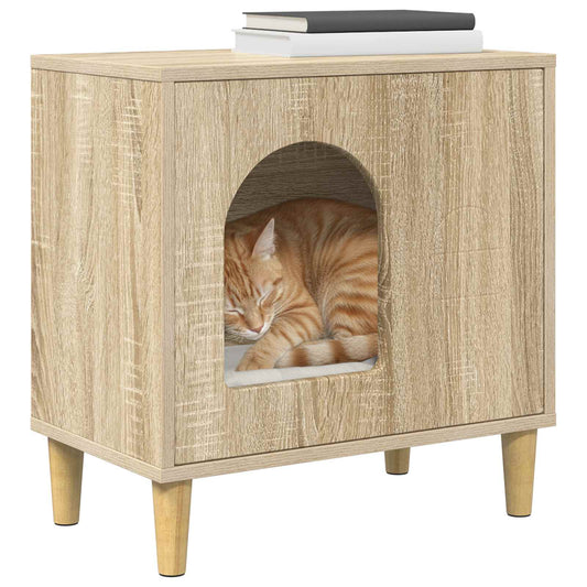 Cat House Sonoma 51 x 30 x 52 cm Engineered Wood