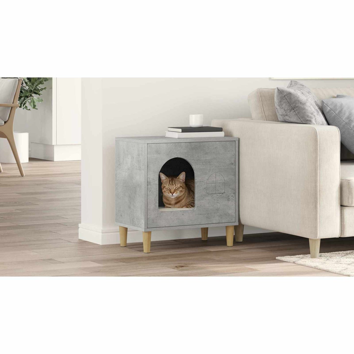 Cat House Concerte 51 x 30 x 52 cm Engineered Wood