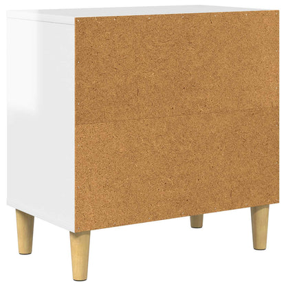 Cat House Gloss White 51 x 30 x 52 cm Engineered Wood