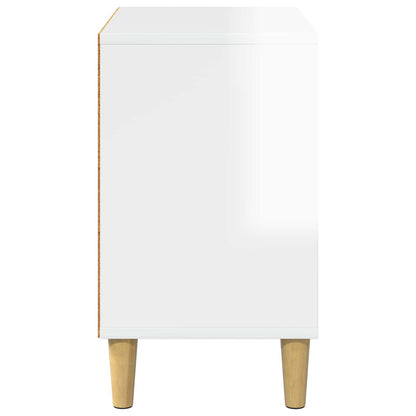Cat House Gloss White 51 x 30 x 52 cm Engineered Wood