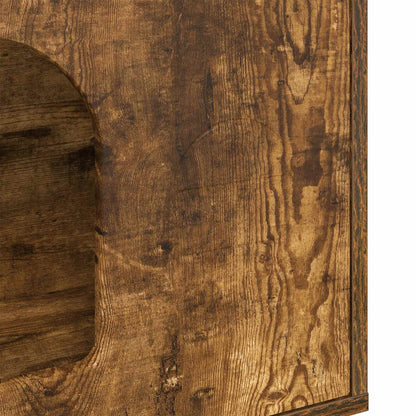 Cat House Smoked Oak 51 x 30 x 52 cm Engineered Wood