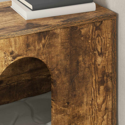 Cat House Smoked Oak 51 x 30 x 52 cm Engineered Wood