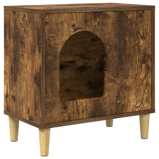 Cat House Smoked Oak 51 x 30 x 52 cm Engineered Wood