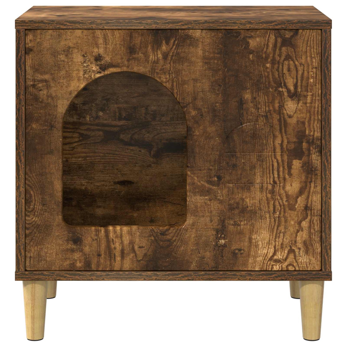 Cat House Smoked Oak 51 x 30 x 52 cm Engineered Wood