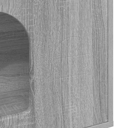 Cat House Grey Sonoma 51 x 30 x 52 cm Engineered Wood
