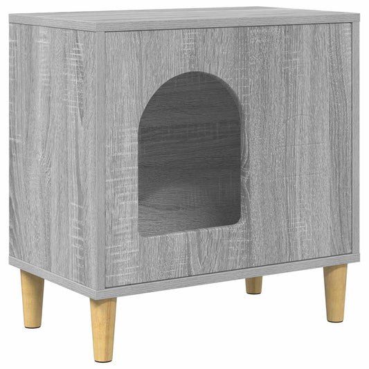Cat House Grey Sonoma 51 x 30 x 52 cm Engineered Wood