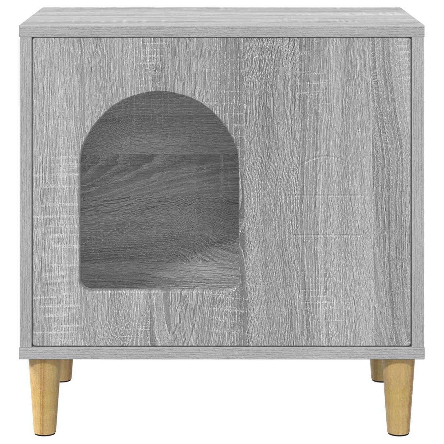 Cat House Grey Sonoma 51 x 30 x 52 cm Engineered Wood