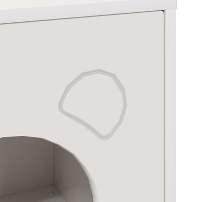 Cat House White 42.5 x 40 x 53 cm Engineered Wood