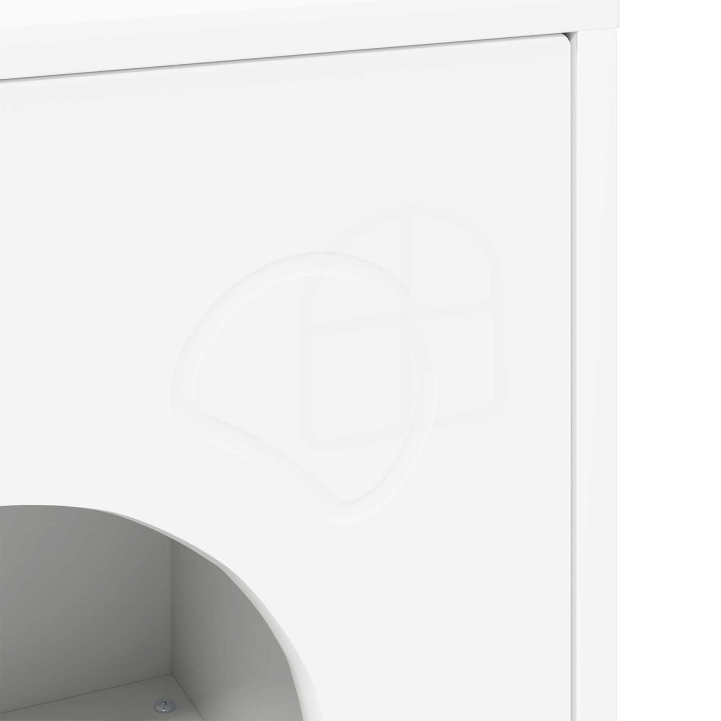 Cat House White 42.5 x 40 x 53 cm Engineered Wood