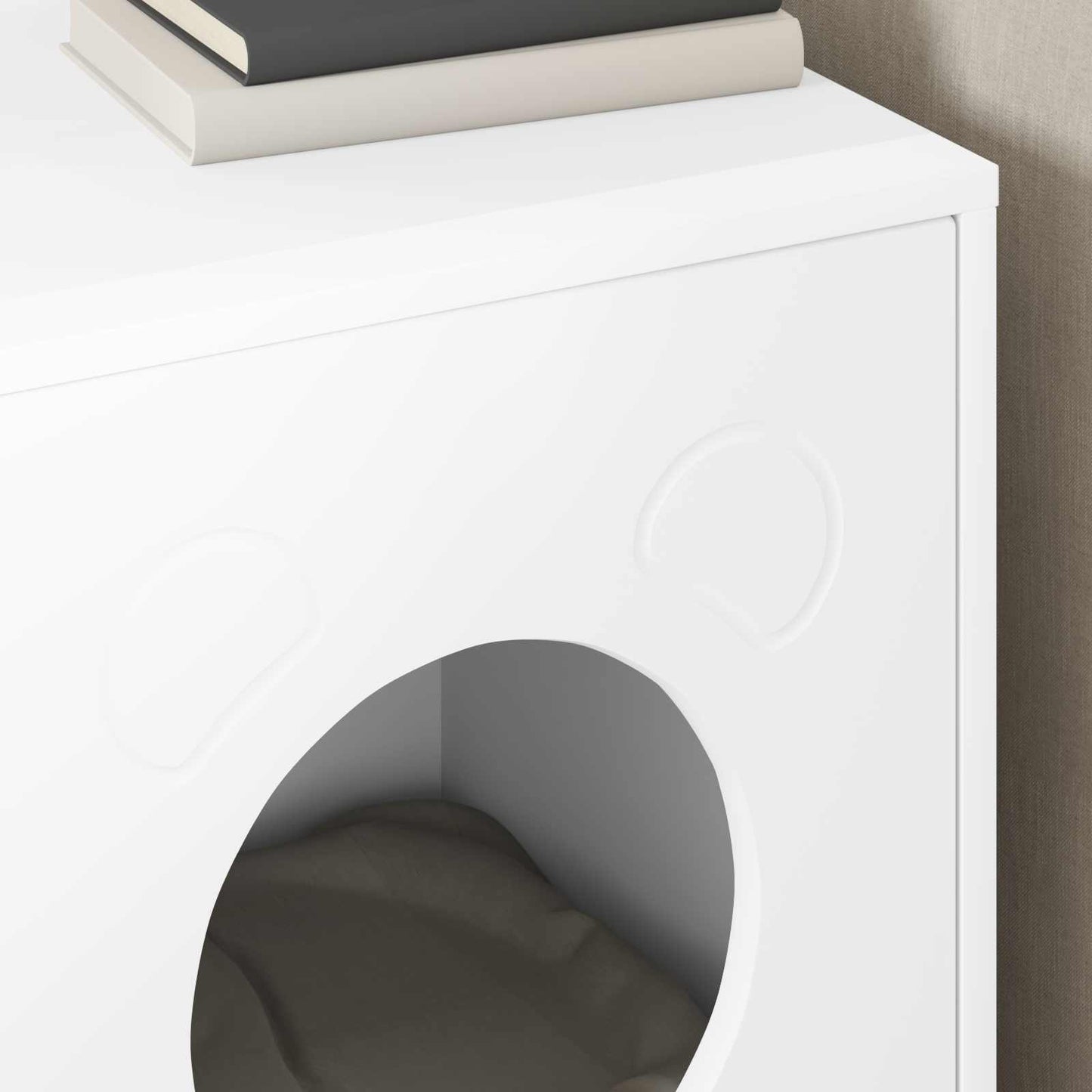 Cat House White 42.5 x 40 x 53 cm Engineered Wood