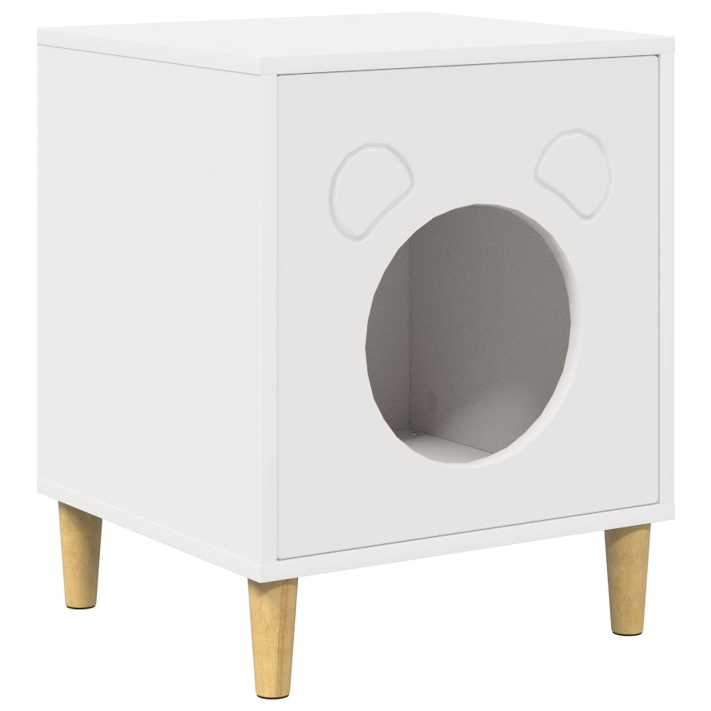 Cat House White 42.5 x 40 x 53 cm Engineered Wood