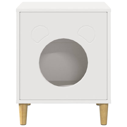 Cat House White 42.5 x 40 x 53 cm Engineered Wood