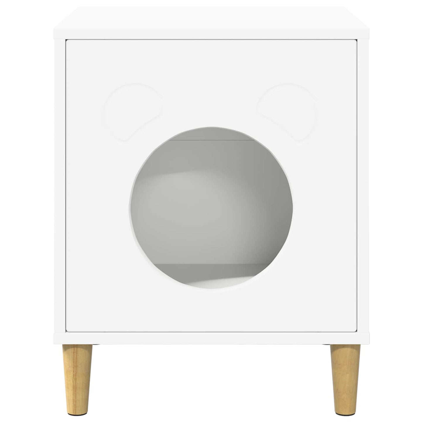 Cat House White 42.5 x 40 x 53 cm Engineered Wood