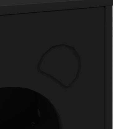 Cat House Black 42.5 x 40 x 53 cm Engineered Wood