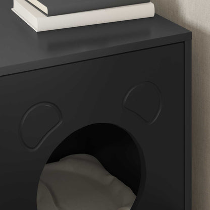 Cat House Black 42.5 x 40 x 53 cm Engineered Wood