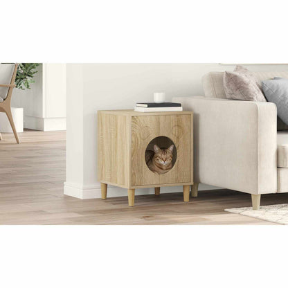 Cat House Sonoma 42.5 x 40 x 53 cm Engineered Wood