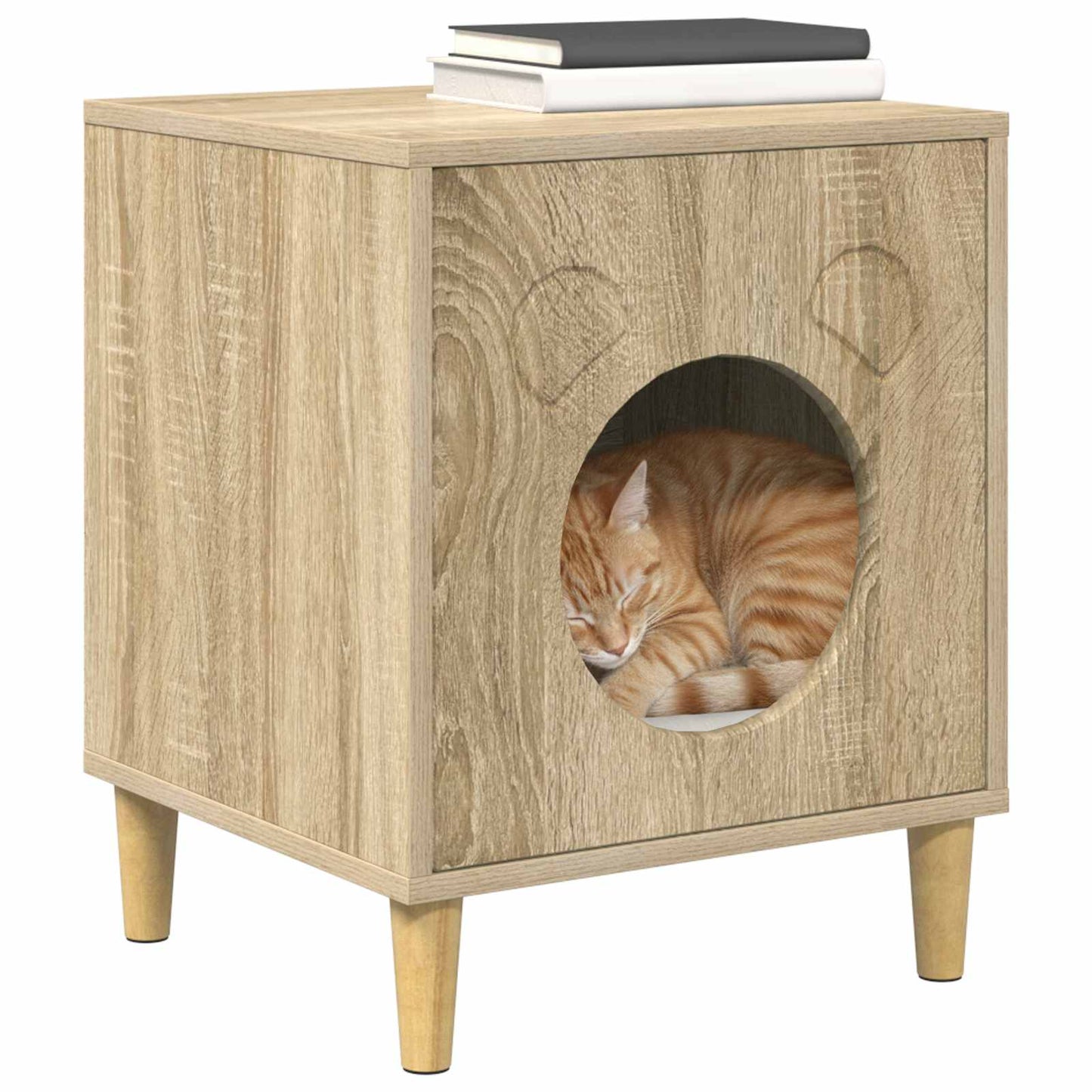 Cat House Sonoma 42.5 x 40 x 53 cm Engineered Wood