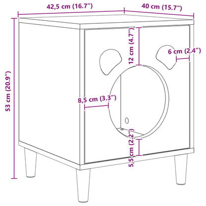 Cat House Concerte 42.5 x 40 x 53 cm Engineered Wood