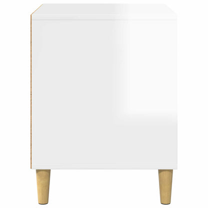 Cat House Gloss White 42.5 x 40 x 53 cm Engineered Wood