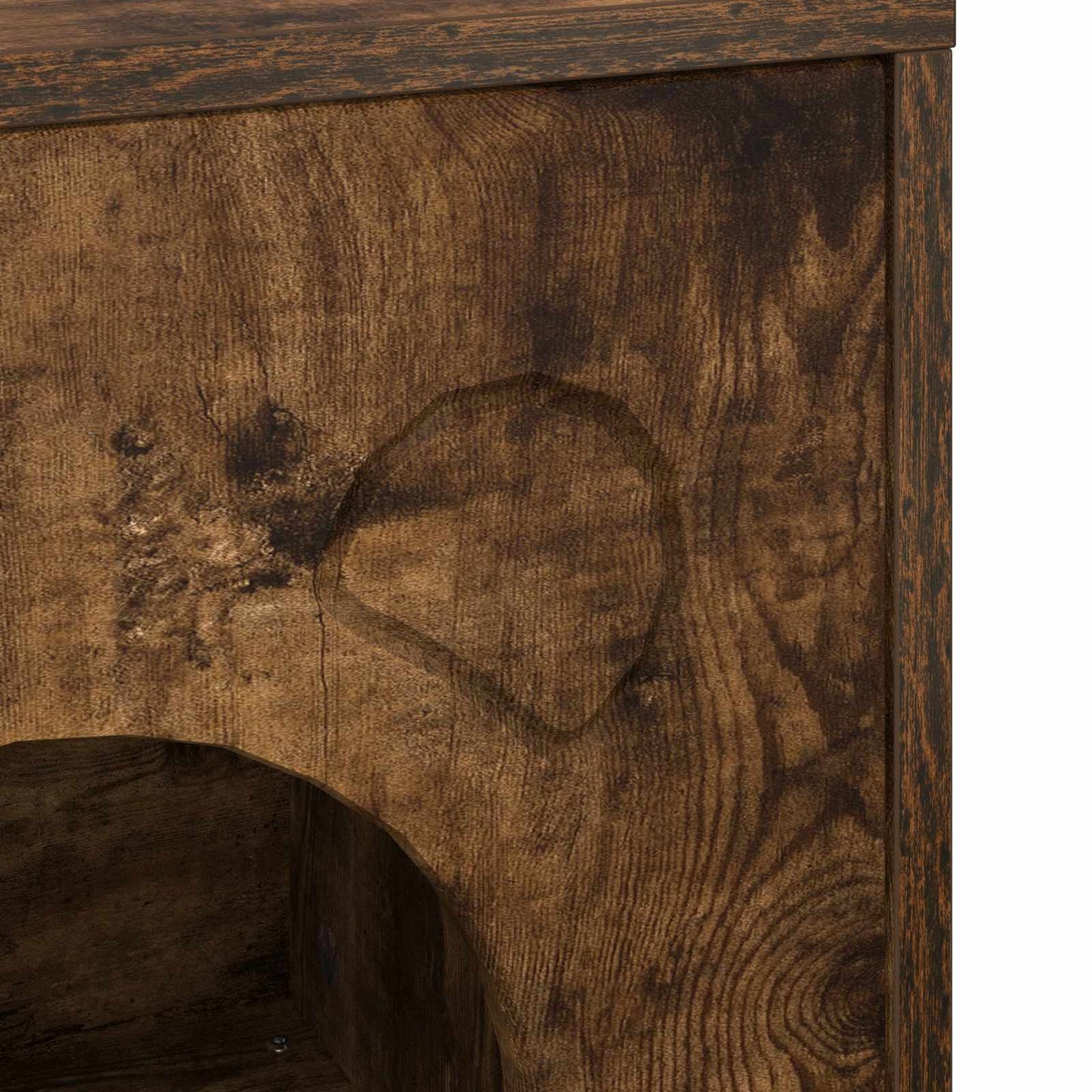 Cat House Smoked Oak 42.5 x 40 x 53 cm Engineered Wood