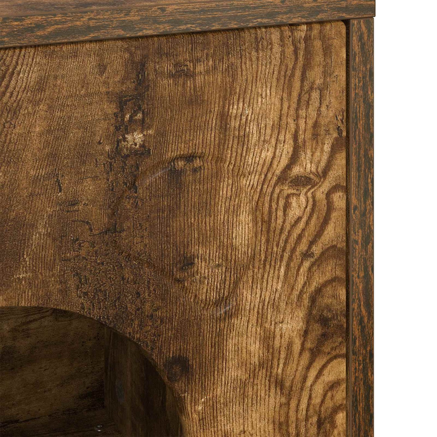 Cat House Smoked Oak 42.5 x 40 x 53 cm Engineered Wood